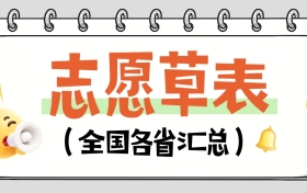 2026年高考志愿草表电子版汇总（含各省志愿填报个数）