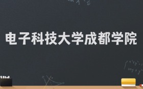 电子科技大学成都学院2024录取分数线：最低476分