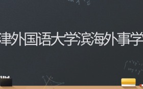 天津外国语大学滨海外事学院2024录取分数线：最低478分