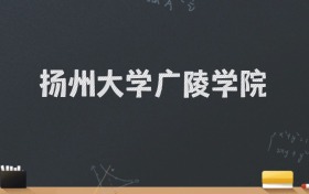 扬州大学广陵学院2024录取分数线：最低462分