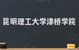 昆明理工大学津桥学院2024录取分数线：最低462分