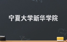 宁夏大学新华学院2024录取分数线：最低462分