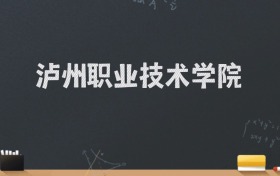 泸州职业技术学院2024录取分数线：最低365分