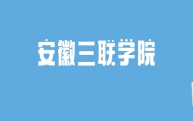 2024安徽三联学院录取分数线汇总：全国各省最低多少分能上