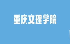 2024重庆文理学院录取分数线汇总：全国各省最低多少分能上