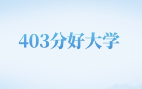 河北高考403分左右的理科大学名单（2022-2024年）