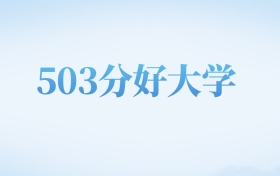 北京高考503分左右的理科大学名单（2022-2024年）