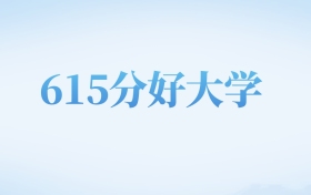 天津高考615分左右的理科大学名单（2022-2024年）