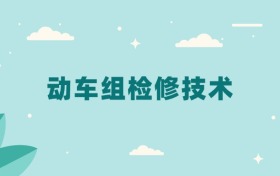 全国动车组检修技术专业2024录取分数线（2025考生参考）