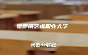 2024年景德镇艺术职业大学各专业录取分数线：229分-311分