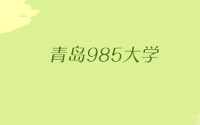 山东青岛985大学2025年最低录取分数线（共1所）