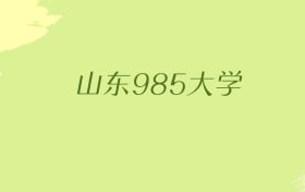 山东985大学2025年最低录取分数线（共4所）