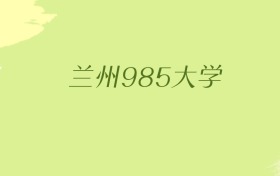 甘肃兰州985大学2025年最低录取分数线（共1所）