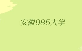 安徽985大学2025年最低录取分数线（共1所）