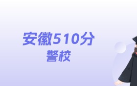 安徽510分左右的警校名单:2026年能上3所