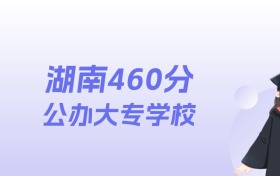 湖南460分左右的公办大专学校名单:2026年能上14所