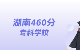 湖南460分左右的专科学校名单:2026年能上14所