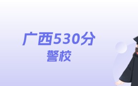 广西530分左右的警校名单:2026年能上2所