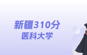 新疆310分左右的医科大学名单：2026年能上7所
