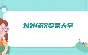 对外经济贸易大学会计学专业排名!附招生计划名额(2026参考)