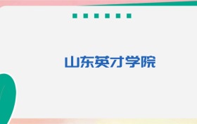 山东英才学院专业代码、招生录取分数线及位次(2026参考)
