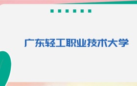 广东轻工职业技术大学专业代码、招生录取分数线（2026参考）