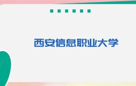 西安信息职业大学专业代码、招生录取分数线（2026参考）