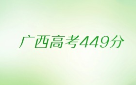 广西高考449分是什么档次水平？附文理科排名及最好大学推荐